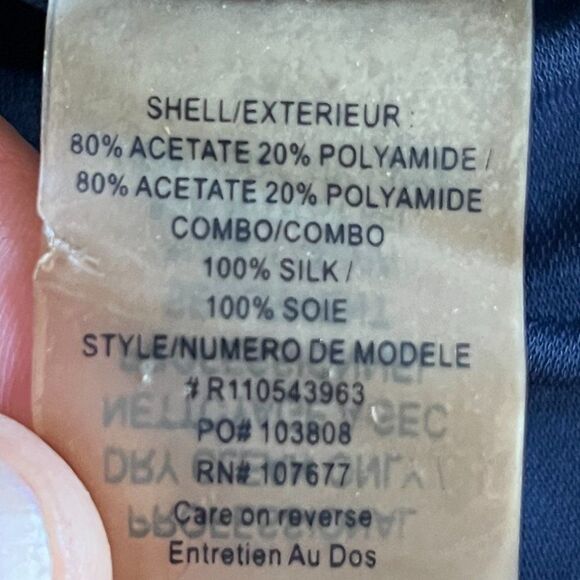 ALICE + OLIVIA Blue BodyCon Wrap Silk Goddess Dress MSRP $396 Women's Size Small - Picture 4 of 10